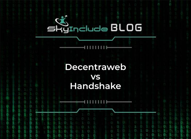 Decentraweb DWEB Domains vs Handshake HNS TLD Domains comparison