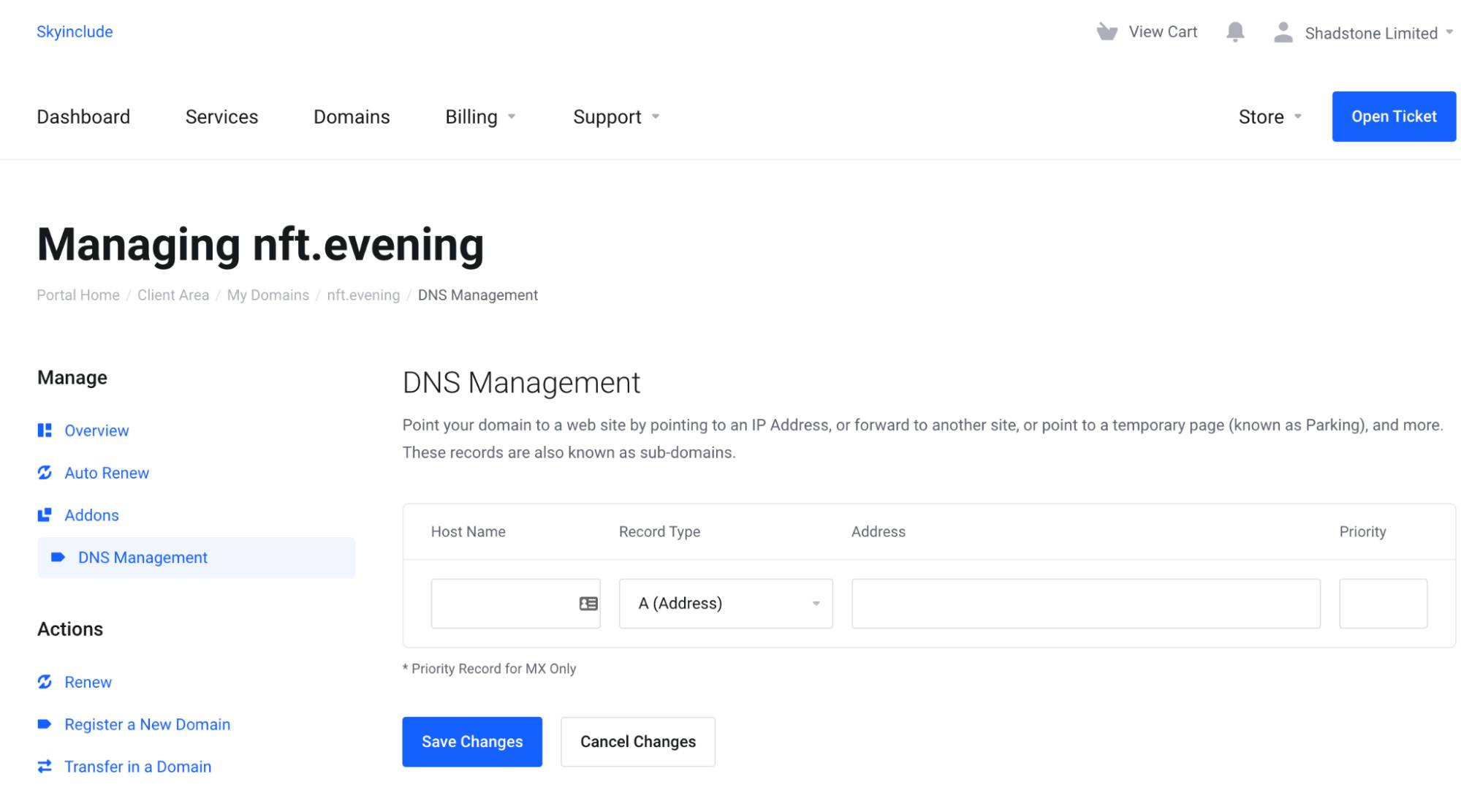 Using Your Handshake SLD domains - Skyinclude