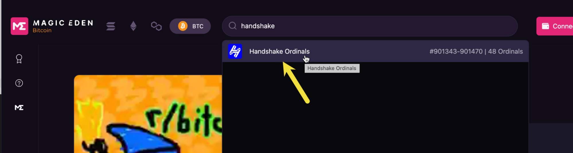 How To Find These Handshake Ordinals