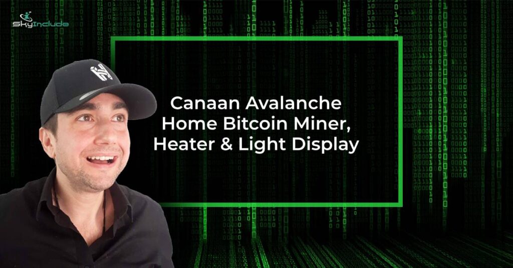 Canaan Avalanche - Home Bitcoin Miner, Heater & Light Display